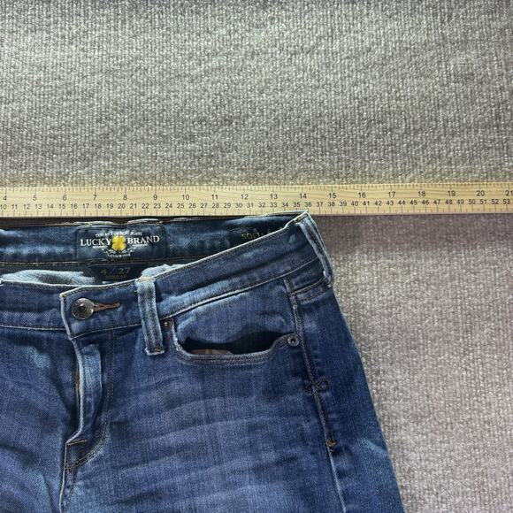 Lucky Brand Womens Sofia Boot Cut Jeans Blue Stretch Medium Wash Mid Rise 4/27‎ - Picture 2 of 9